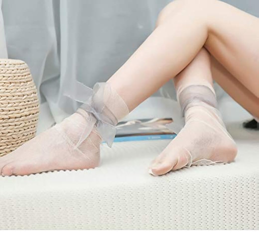Amazon | [HIKARI_SOCKS]インポートリボン付きシースルー
